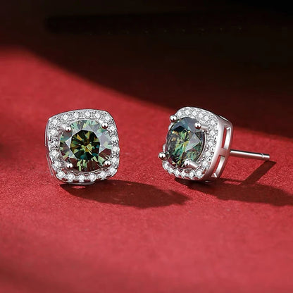 D VVS1 Moissanite Stud Earrings S925 Platinum Plating - Smarsty