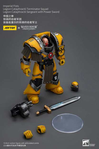JOYTOY Warhammer 40k 1/18 Action Figures Anime 13.6cm Imperial Fists Legion Cataphractii Terminator Squad Collection Model Toys