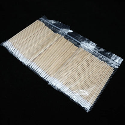 300 Pcs Wooden Cotton Swabs for Nail Polish Removal - Smarsty