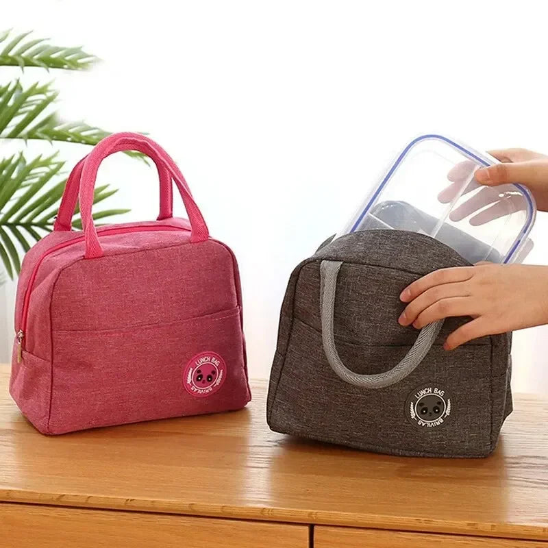 Insulated Bento Lunch Bag With Aluminum Foil Ice Pack - Smarsty