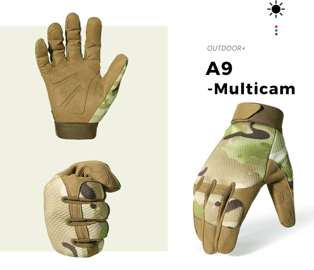 Lightweight Tactical Gloves Touch Screen Full Finger - Smarsty