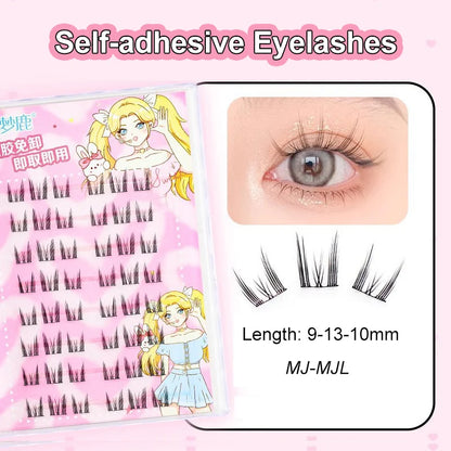 Self Adhesive Cluster Lashes for Effortless Application - Smarsty