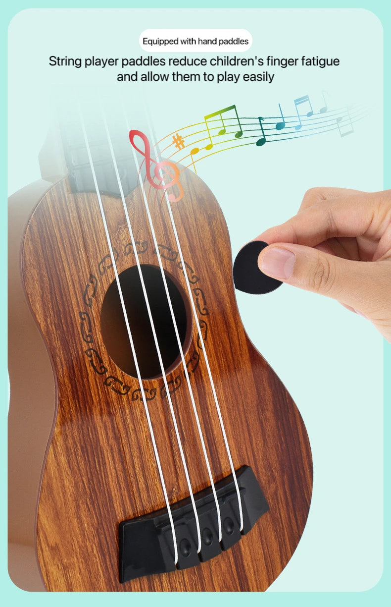 35cm Children Guitar Toy Can Be Used To Play Elementary Instruments With Paddles Simulating Yukrili Music Toys - Smarsty
