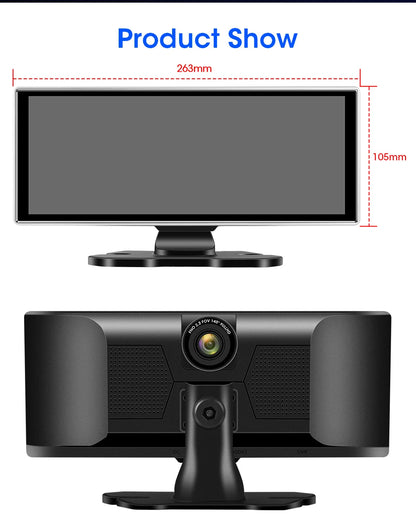 4K Dash Cam Dual Lens Car DVR With Wireless CarPlay - Smarsty