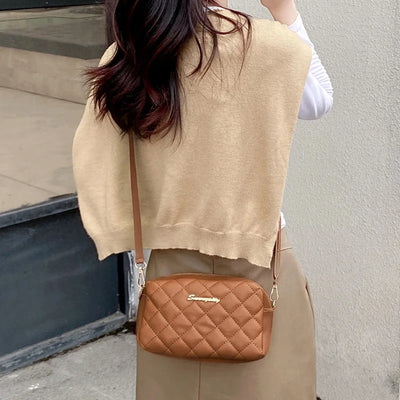 2024 Tassel Small Messenger Bag For Women Trend Lingge Embroidery Camera Female Shoulder Bag Fashion Chain Ladies Crossbody Bags - Smarsty