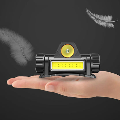 XPE+COB Emergency Head Lamps 150LM 400mAh Strong Light Flashlights Micro-USB Rechargeable IPX4 Waterproof for Outdoor Activities