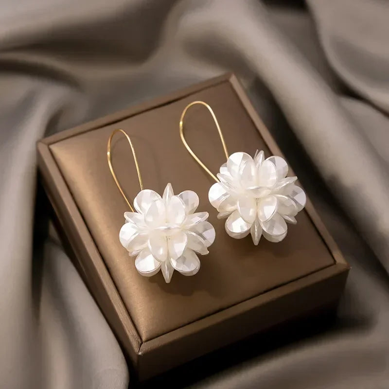 Women's Pearl Petal Ball Earrings for Stylish Party Looks - Smarsty