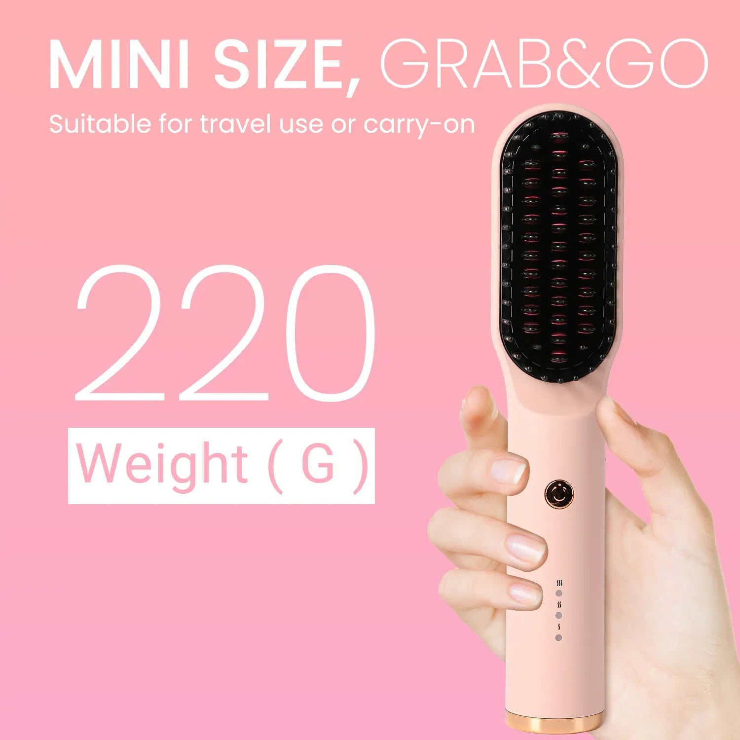 KIPOZI Hair Dryer Brush Negative lon 3 In 1 Hot Air Dryer Styler and Volumizer Pro Hair Straightener Curler Blow Dryer Brush