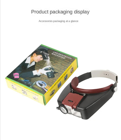 Adjustable LED Magnifier Glasses for Clear Reading - Smarsty