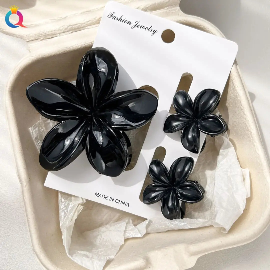 Hawaiian Flower Hair Claw Clips For Thin Hair Lightweight - Smarsty