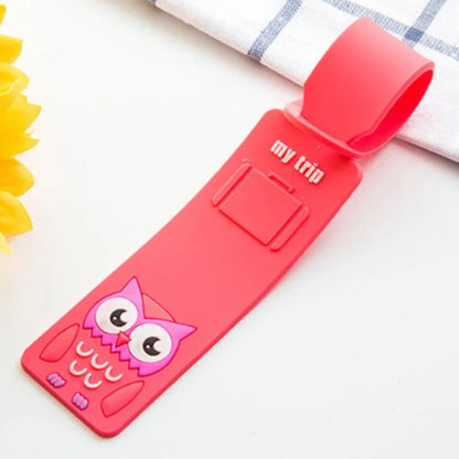 Fashion Travel Accessories Cute Animals Strip Luggage Tag Silicone Suitcase ID Addres Holder Baggage Boarding Tag Portable Label - Smarsty