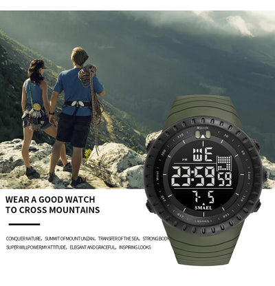 SMAEL Waterproof Digital Sports Watch with Big Dial - Smarsty