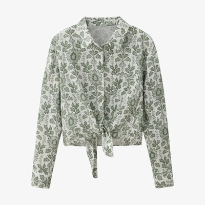 AS 2025 spring summer linen shirt + dress collection high quality print linen and knitting cardigan woman outfit - Smarsty