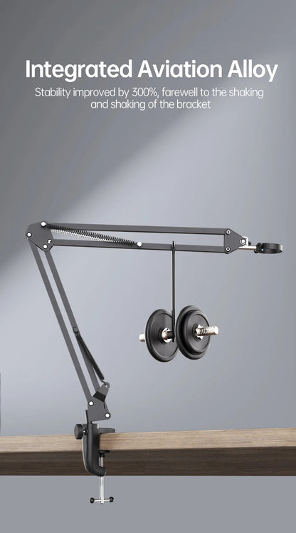 RIEVBCAU Flexible Microscope Arm Stand，Adjustable Metal Bracket Coin Microscope Mount Compatible with DM4 DM7 DM9 MS1 MS3 - Smarsty