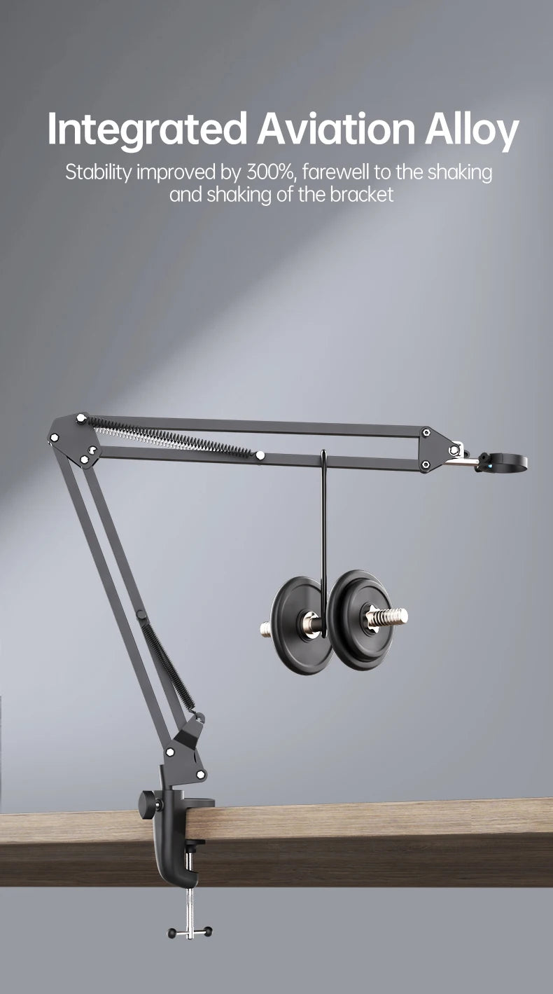 RIEVBCAU Flexible Microscope Arm Stand，Adjustable Metal Bracket Coin Microscope Mount Compatible with DM4 DM7 DM9 MS1 MS3 - Smarsty