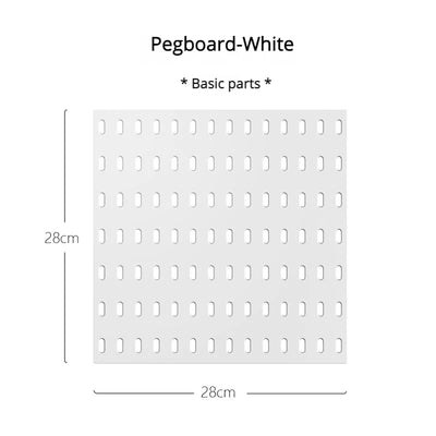 New DIY Pegboard Accessories Hanging Shelf Storage Hooks Wall Organizer No Punching Crafts Organization For Garage Kitchen Room by Smarsty