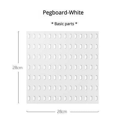 New DIY Pegboard Accessories Hanging Shelf Storage Hooks Wall Organizer No Punching Crafts Organization For Garage Kitchen Room
