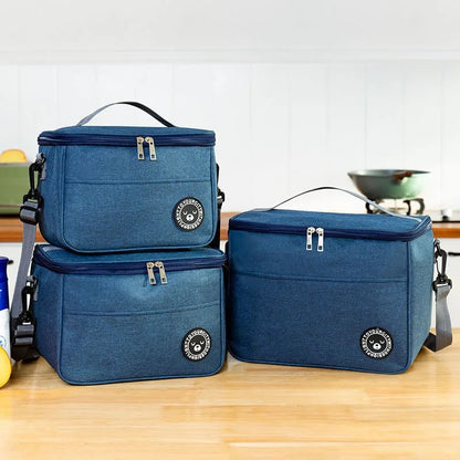 Insulated Portable Waterproof Lunch Bag With Shoulder Strap - Smarsty