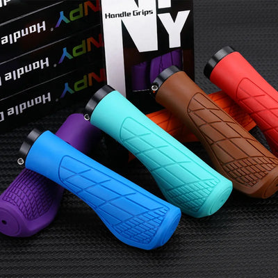 Bicycle Handlebar Grip Lock On Mountain Bike Grip Soft Rubber MTB Cuffs 22.2mm Bicycle Handle Cover Non-slip Bike Handles - Smarsty