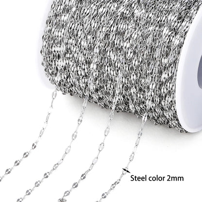 No Fade 2M Gold Stainless Steel Beaded Chain Durable - Smarsty