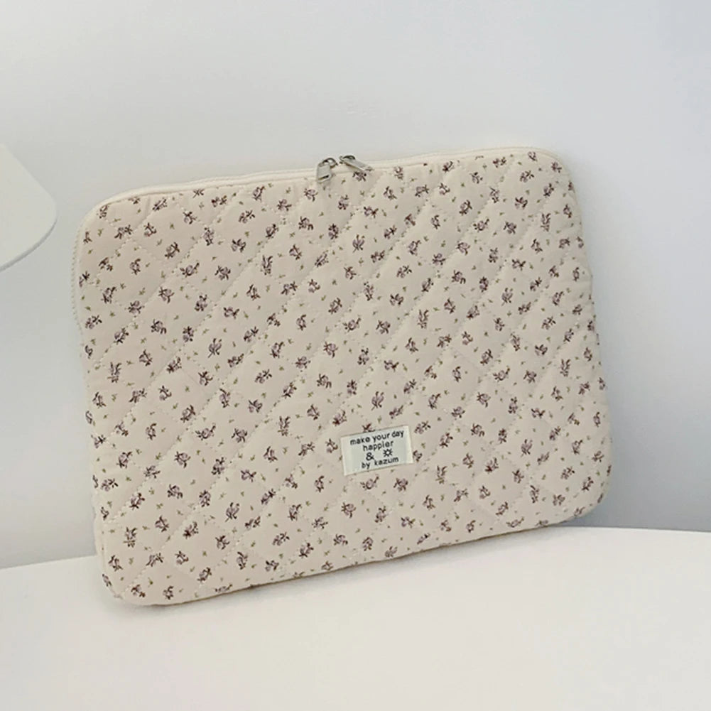 Flower Pattern Laptop Sleeve Case Bags Portable Computer Cover Bag Tablet Pouch for Macbook Air Pro 11 13 14 15 Inch Cover