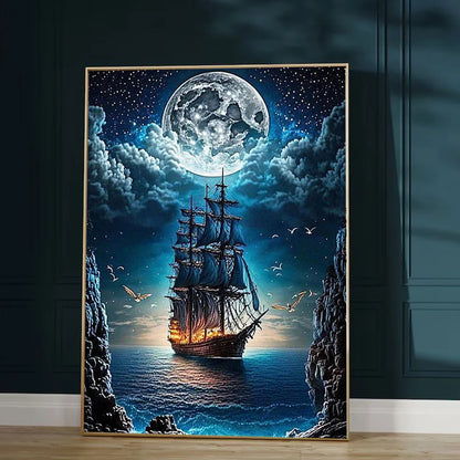 Huacan Full Diamond Embroidery Landscape Cross Stitch Kit - Smarsty