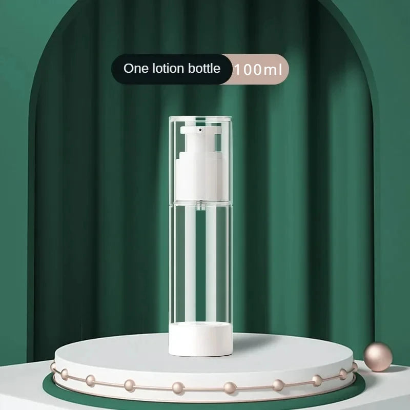 Clear Airless Cosmetic Cream Pump Bottle Travel Size Dispenser - Smarsty