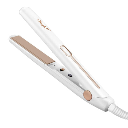 CkeyiN Mini Hair Flat Iron 2 in 1 Portable Straightener and Curler - Smarsty