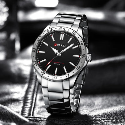 Curren Men's Ultra Thin Stainless Steel Quartz Watch - Smarsty