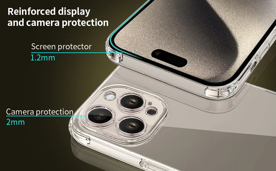 Smarsty Transparent Shockproof IPhone Case With Ring Stand -