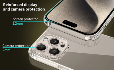 Transparent Shockproof iPhone Case For Multiple Models - Smarsty