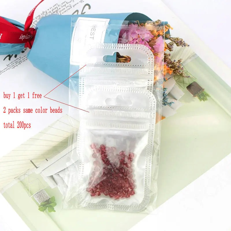 4mm Crystal Bicone Beads for DIY Jewelry Making - Smarsty