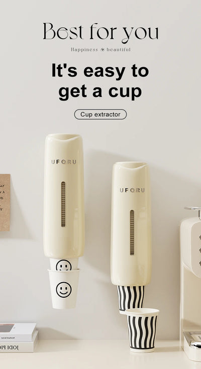 Home Perforation-Free Water Dispenser Cup Extractor,Living Room Kitchen Wall-mounted Bracket by Smarsty