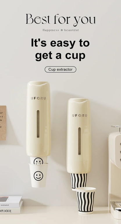 Home Perforation-Free Water Dispenser Cup Extractor,Living Room Kitchen Wall-mounted Bracket