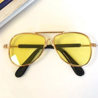 Vintage Round Dog Sunglasses for Stylish Pet Photos - Smarsty