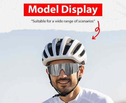SCVCN new Outdoor Cycling Sunglasses Men MTB Bike Glasses  Sports Mountain Climbing fishing Women Bicycle Cycling UV400 Goggles