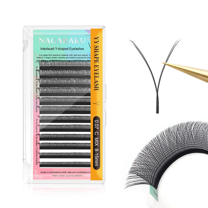 NAGARAKU YY Shape Premium Eyelash Extensions for Natural Look - Smarsty