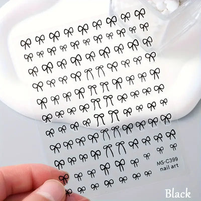 Mini Bowknot Nail Art Stickers for Creative Decoration - Smarsty