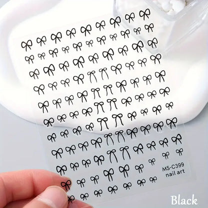 Mini Bowknot Nail Art Stickers for Creative Decoration - Smarsty