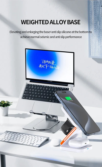 Foldable 30W Magnetic Wireless Charging Stand For iPhone - Smarsty