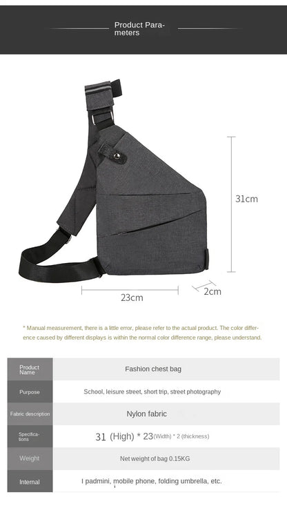 Anti Theft Travel Crossbody Bag With Hidden Wallet Secure - Smarsty