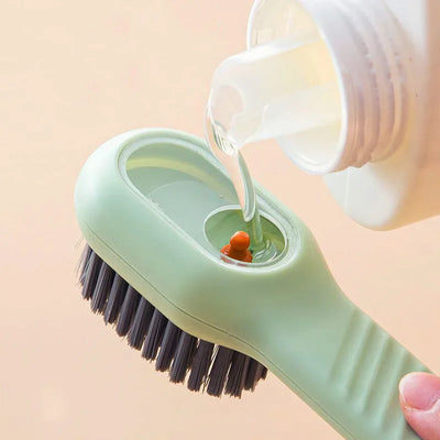 1/2/4PCS Shoe Washing Machine Bag with Liquid Shoe Brush Set Durable Laundry Shoe Bag and Soft Bristle Clean Brush for All Shoes - Smarsty