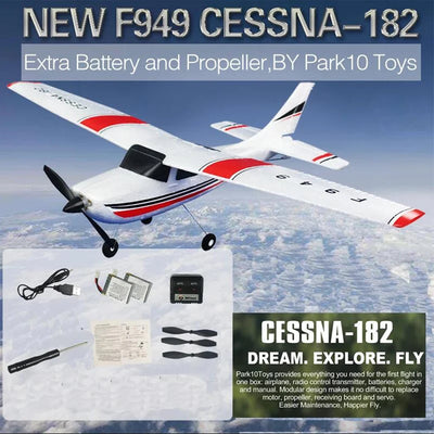 WLtoys F949 2.4G 3D6G 3Ch RC Airplane Fixed Wing Plane Outdoor Toys Drone RTF Upgrade Version Digital Servo F949S With Gyroscope - Smarsty