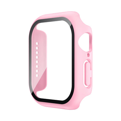 Tempered Glass+Case For Apple Watch 38mm 40mm 41mm 42mm 44mm 45mm 46mm Screen Protector Protective Cover iWatch 10 8 7 9 6 SE 5 - Smarsty