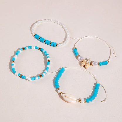 Bohemian Shell Beaded Bracelet Set for Women - Smarsty