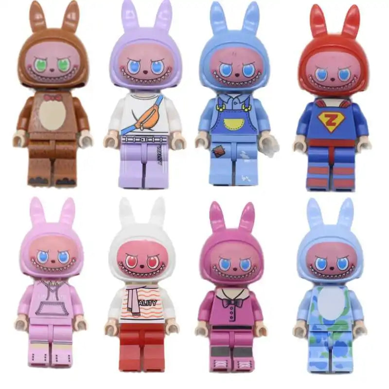 building blocks action doll mini city figures toys girls soldiers policeman robot worker fireman farmer cook movie characters