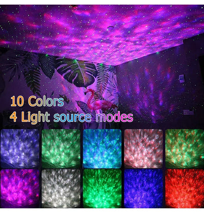 LED Starry Galaxy Projector with Bluetooth Music Player - Smarsty