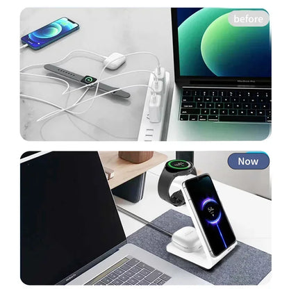30W Ultrafast Wireless Charger Stand 3 in 1 with Holder - Smarsty