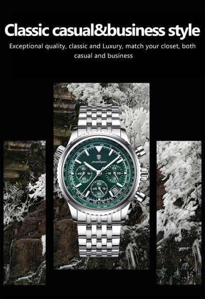 Luxury Men's Waterproof Chronograph Quartz Watch - Smarsty