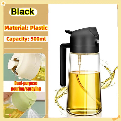 200/300/500ml Oil Spray Bottle BBQ Cooking Olive Oil Sprayer Plastic Baking Oil Spray Empty Bottle Vinegar Bottle Or  Oil brush - Smarsty